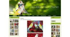 Desktop Screenshot of gouldianfinchplanet.com