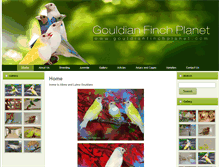 Tablet Screenshot of gouldianfinchplanet.com